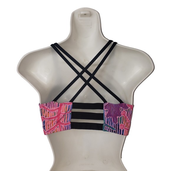 NORTH STAR Abstract Print Strappy Back Swimsuit Top Girl's Size Large - Picture 8 of 8